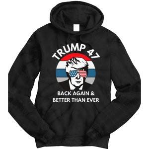 Trump 47 President Tie Dye Hoodie