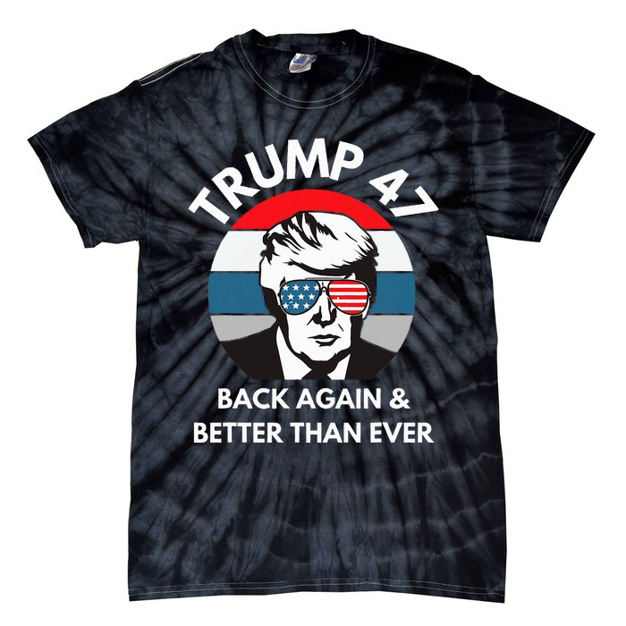 Trump 47 President Tie-Dye T-Shirt