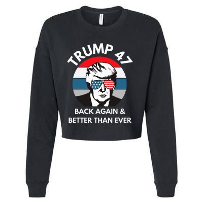 Trump 47 President Cropped Pullover Crew