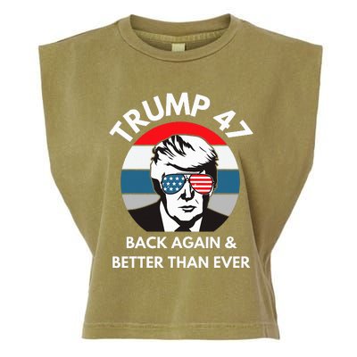 Trump 47 President Garment-Dyed Women's Muscle Tee