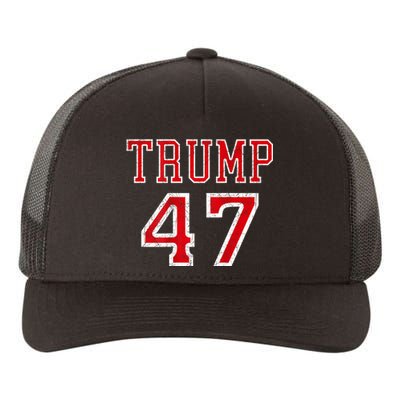 Trump 47 President Team Football Jersey Style 2024 Yupoong Adult 5-Panel Trucker Hat