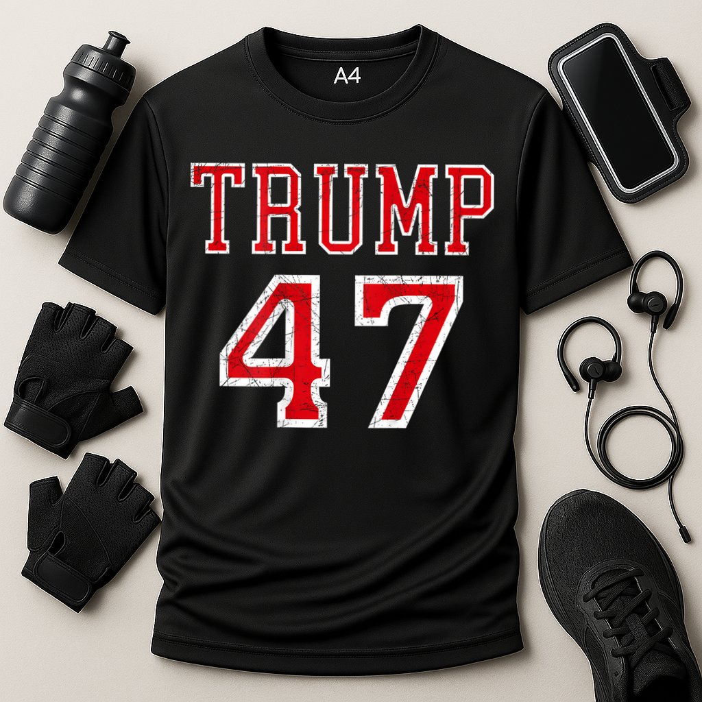 Trump 47 President Team Football Jersey Style 2024 Cooling Performance Crew T-Shirt
