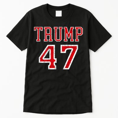 Trump 47 President Team Football Jersey Style 2024 Tall T-Shirt