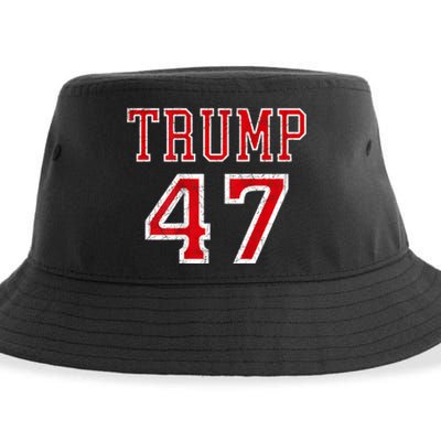 Trump 47 President Team Football Jersey Style 2024 Sustainable Bucket Hat