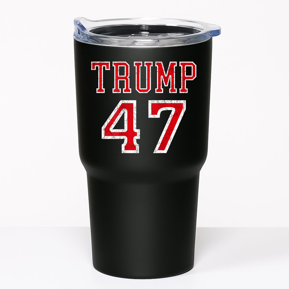 Trump 47 President Team Football Jersey Style 2024 Tumbler