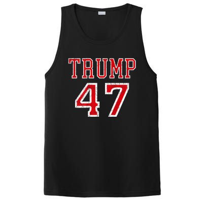 Trump 47 President Team Football Jersey Style 2024 PosiCharge Competitor Tank