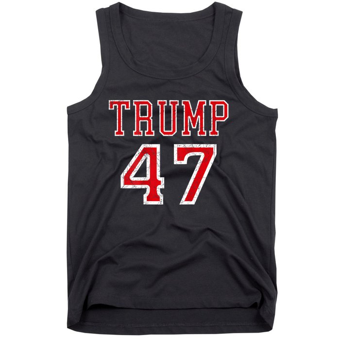 Trump 47 President Team Football Jersey Style 2024 Tank Top