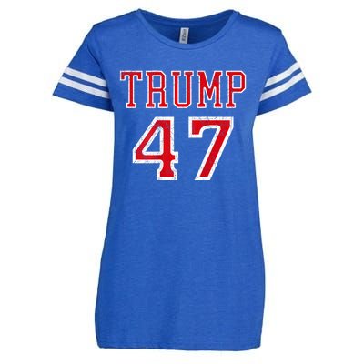 Trump 47 President Team Football Jersey Style 2024 Enza Ladies Jersey Football T-Shirt