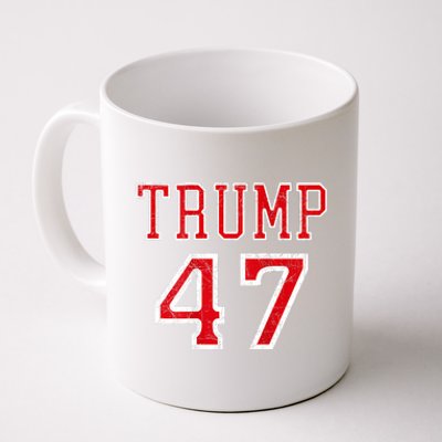 Trump 47 President Team Football Jersey Style 2024 Coffee Mug