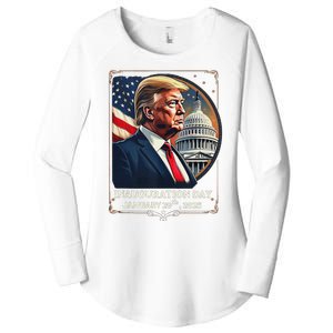 Trump 47th President Inauguration Day Patriotic Usa 45 47 Women's Perfect Tri Tunic Long Sleeve Shirt