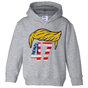 Trump 47 President Donald Trump 2024 Toddler Hoodie