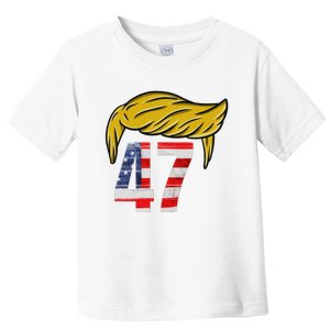 Trump 47 President Donald Trump 2024 Toddler T-Shirt