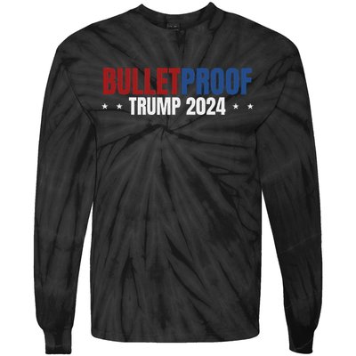 Trump 47 Patriotic 2024 Election Design Tie-Dye Long Sleeve Shirt