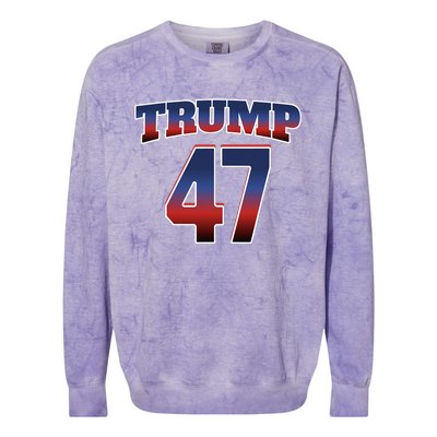 Trump 47 Patriotic Trump Won 2024 President Elect Usa Winner Colorblast Crewneck Sweatshirt