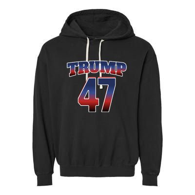 Trump 47 Patriotic Trump Won 2024 President Elect Usa Winner Garment-Dyed Fleece Hoodie