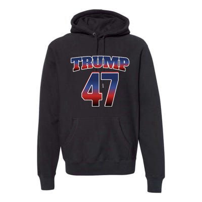 Trump 47 Patriotic Trump Won 2024 President Elect Usa Winner Premium Hoodie