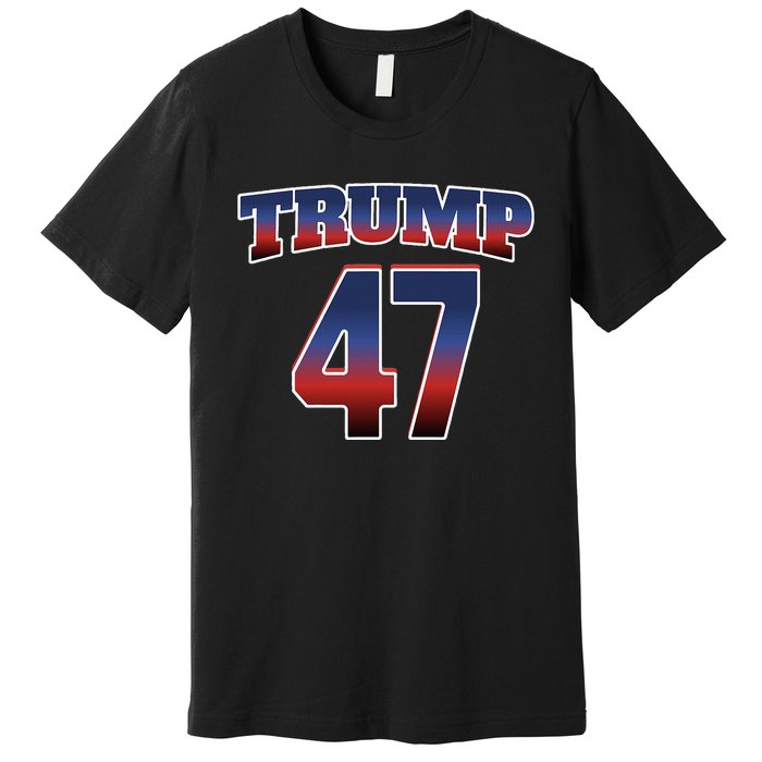 Trump 47 Patriotic Trump Won 2024 President Elect Usa Winner Premium T-Shirt