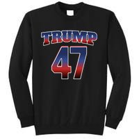 Trump 47 Patriotic Trump Won 2024 President Elect Usa Winner Tall Sweatshirt