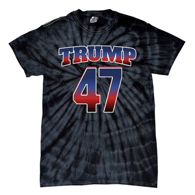 Trump 47 Patriotic Trump Won 2024 President Elect Usa Winner Tie-Dye T-Shirt