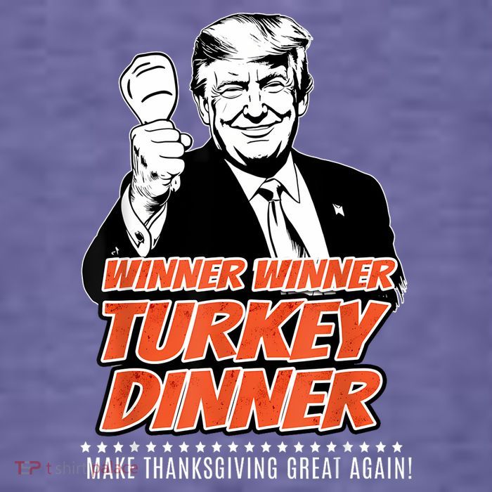 Trump 47th President Thanksgiving Winner Turkey Dinner Premium T-Shirt