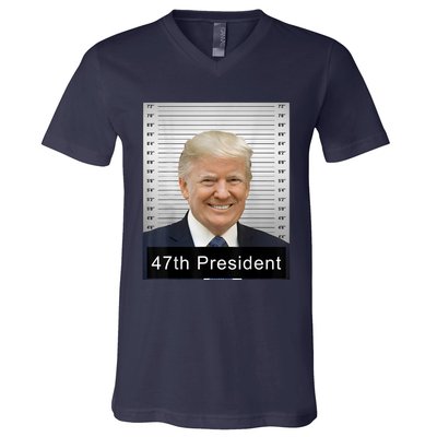 Trump 47th President 2024 Trump Mugshot V-Neck T-Shirt