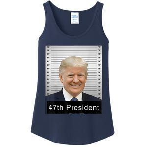 Trump 47th President 2024 Trump Mugshot Ladies Essential Tank