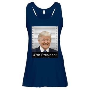 Trump 47th President 2024 Trump Mugshot Ladies Essential Flowy Tank