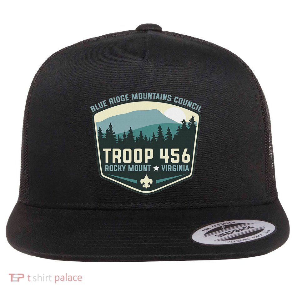 Troop 456 Rocky Mount Flat Bill Trucker Hat