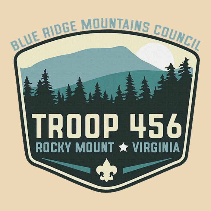 Troop 456 Rocky Mount Logo Class Drawstring Bag