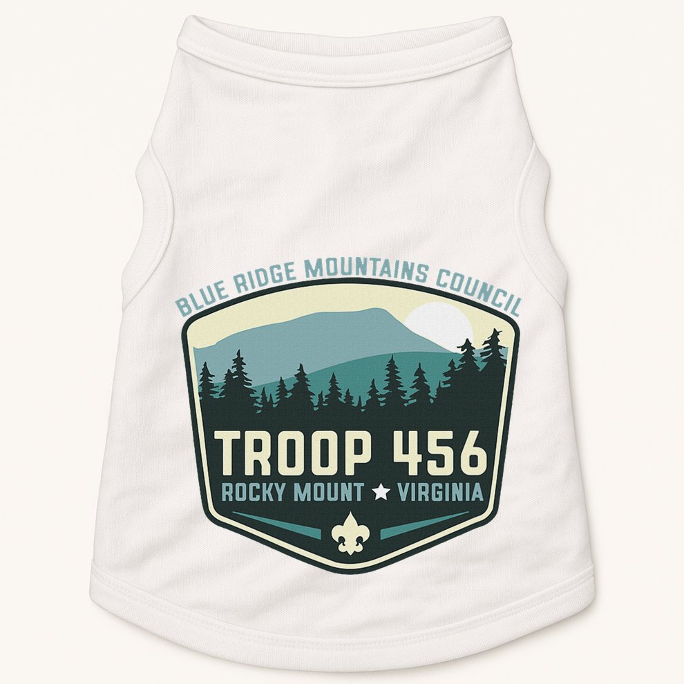 Troop 456 Rocky Mount Logo Class Doggie Tank