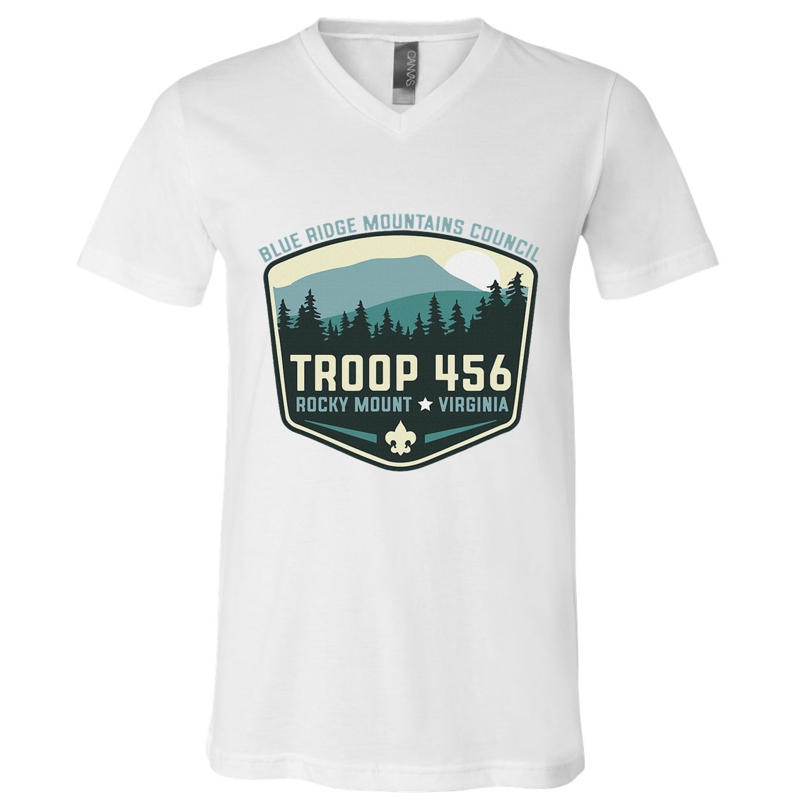 Troop 456 Rocky Mount Logo Class V-Neck T-Shirt