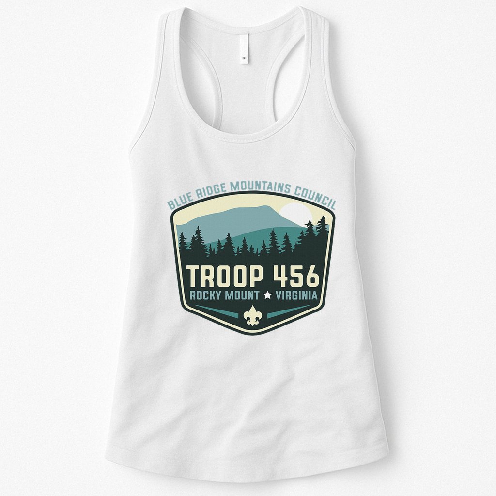 Troop 456 Rocky Mount Logo Class Womens Tank Top