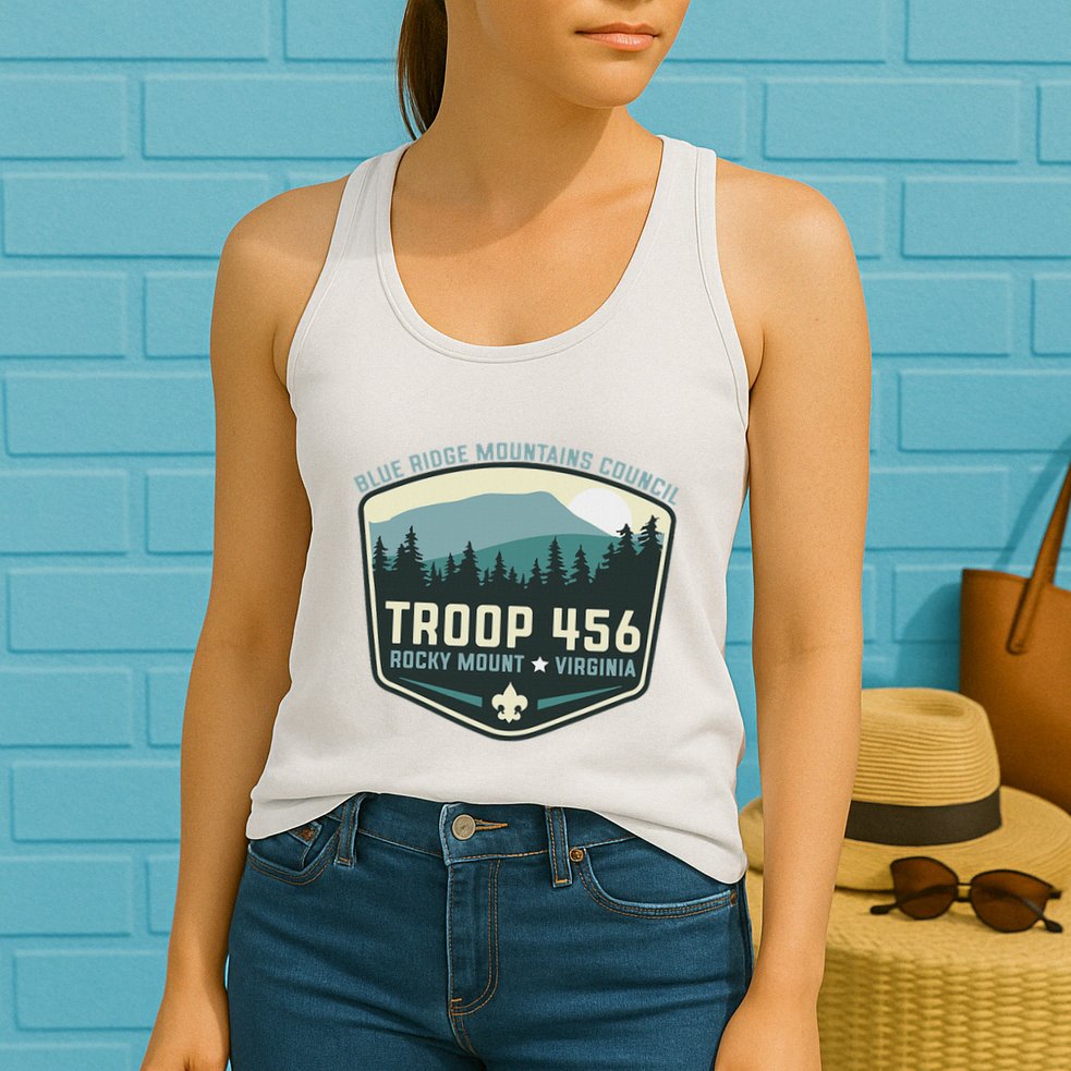 Troop 456 Rocky Mount Logo Class Womens Tank Top