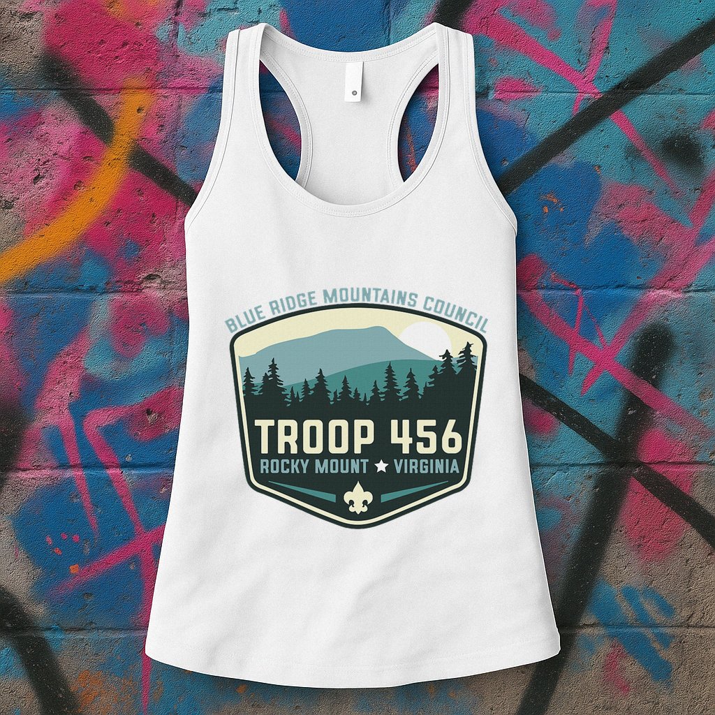Troop 456 Rocky Mount Logo Class Womens Tank Top