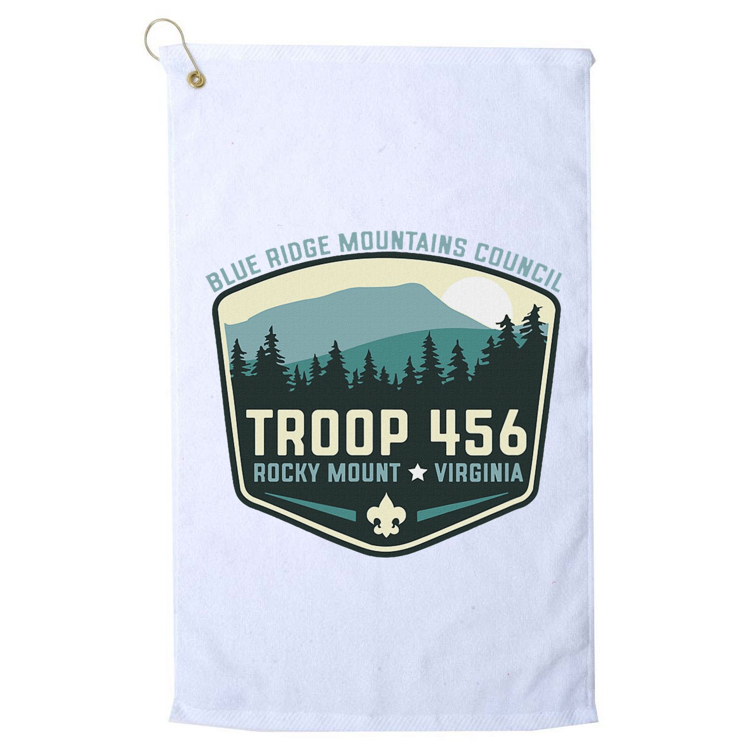 Troop 456 Rocky Mount Logo Class Golf Towel