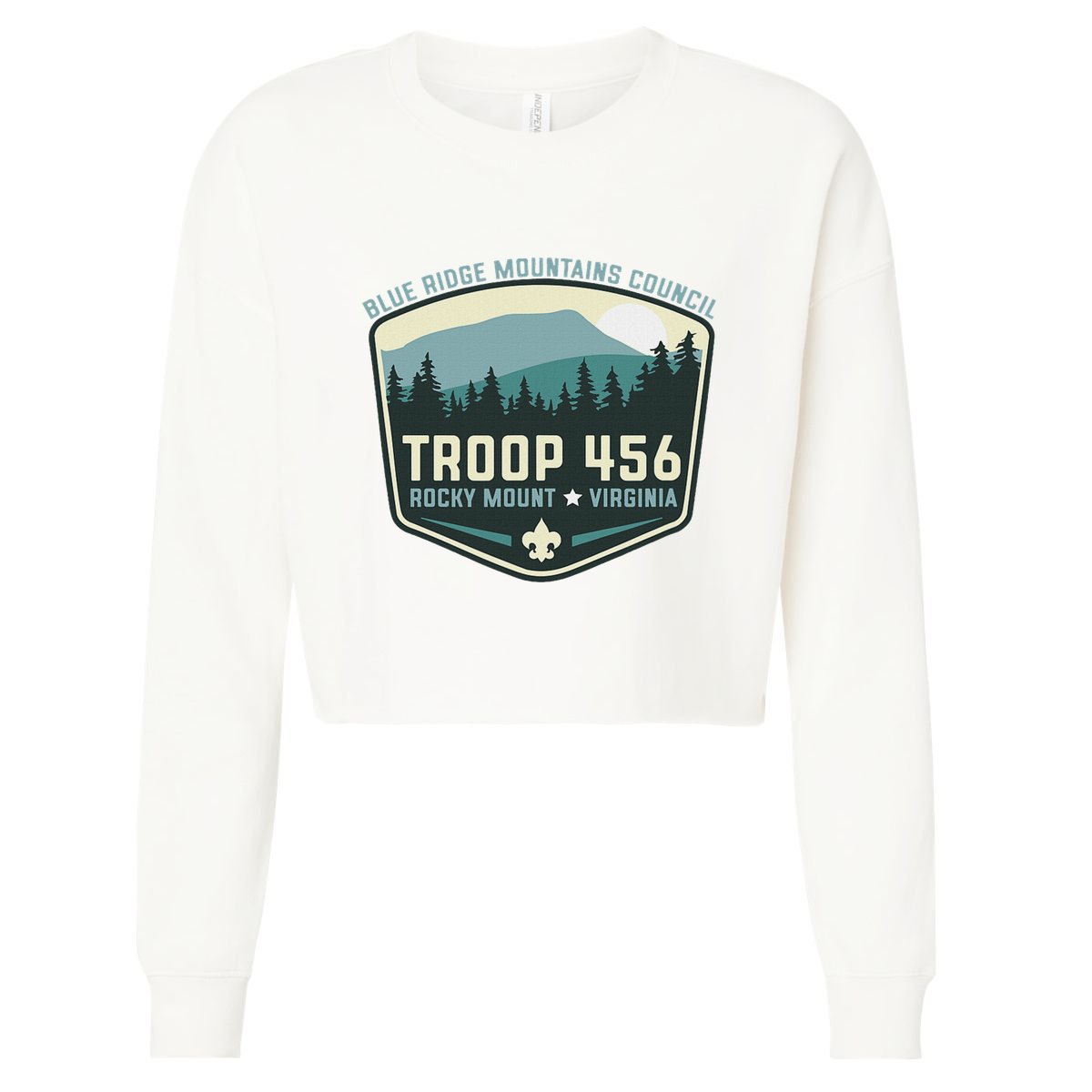 Troop 456 Rocky Mount Logo Class Cropped Pullover Crew