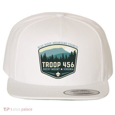 Troop 456 Rocky Mount Logo Class Wool Snapback Cap