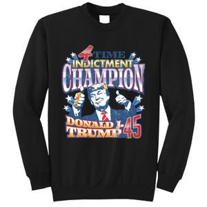 Trump 4 Time Indictment Champion Champ Not Guilty 2024 Sweatshirt