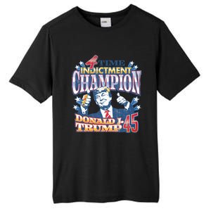 Trump 4 Time Indictment Champion Champ Not Guilty 2024 Tall Fusion ChromaSoft Performance T-Shirt