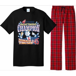 Trump 4 Time Indictment Champion Champ Not Guilty 2024 Pajama Set