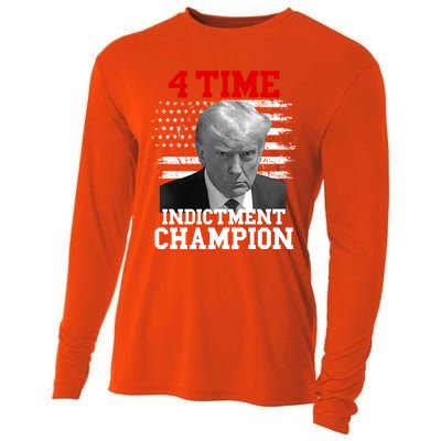 Trump 4 Time Indictment Champion Cooling Performance Long Sleeve Crew