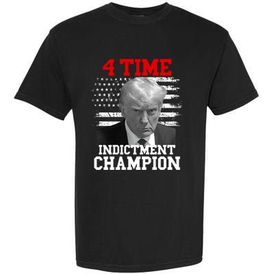 Trump 4 Time Indictment Champion Garment-Dyed Heavyweight T-Shirt