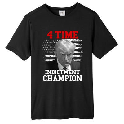 Trump 4 Time Indictment Champion Tall Fusion ChromaSoft Performance T-Shirt