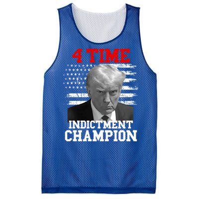 Trump 4 Time Indictment Champion Mesh Reversible Basketball Jersey Tank