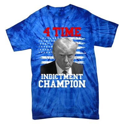 Trump 4 Time Indictment Champion Tie-Dye T-Shirt