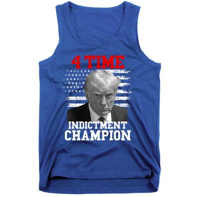 Trump 4 Time Indictment Champion Tank Top