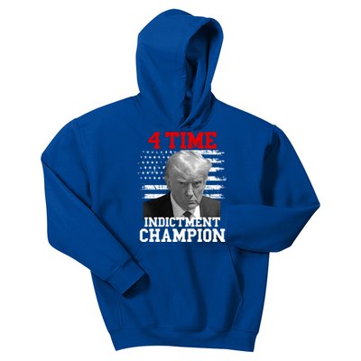 Trump 4 Time Indictment Champion Kids Hoodie