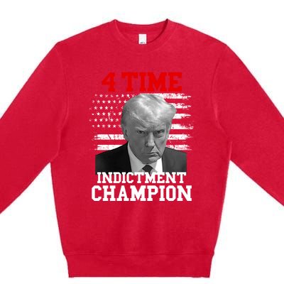 Trump 4 Time Indictment Champion Premium Crewneck Sweatshirt