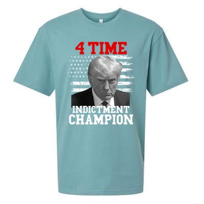 Trump 4 Time Indictment Champion Sueded Cloud Jersey T-Shirt