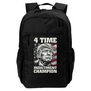 Trump 4 Time Indictment Champion Daily Commute Backpack